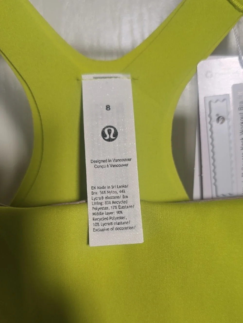 lululemon Ultralu Square Neck Workout Bra B/C